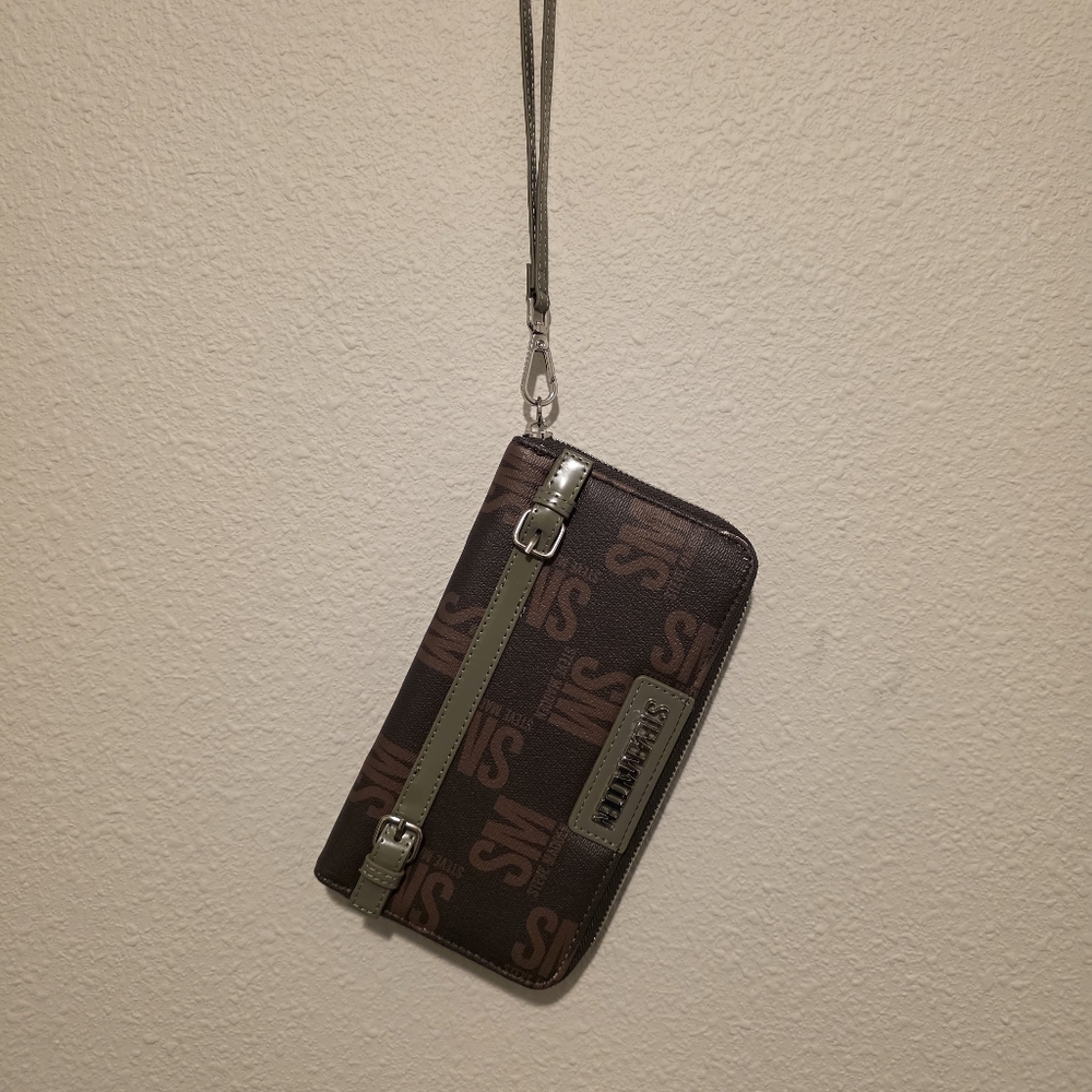 Steve Madden Brown and Green Men's Wallet